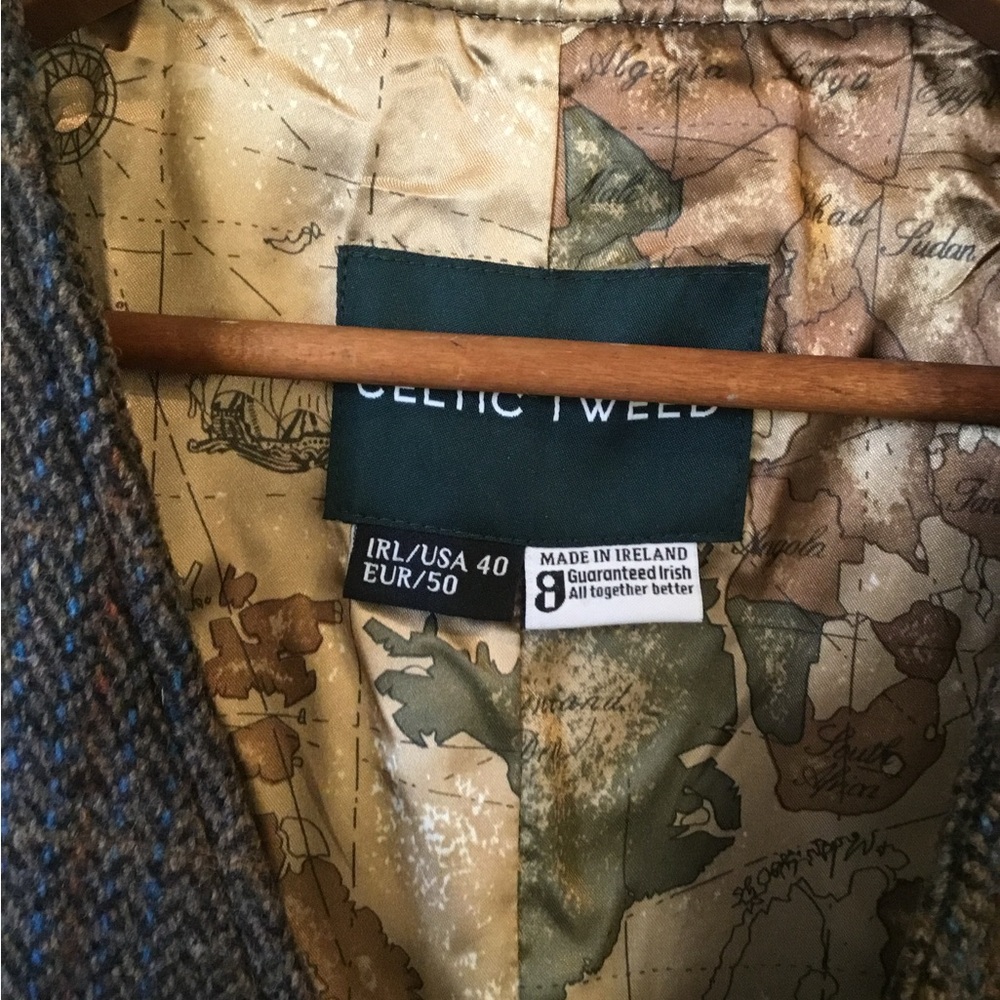 Celtic Tweed Brown Hunting Tweed Vest NWT - Picture 6 of 6